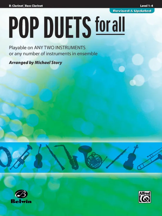 Alfred's 00-30687 Pop Duets for All - Clarinet/Bass Clari