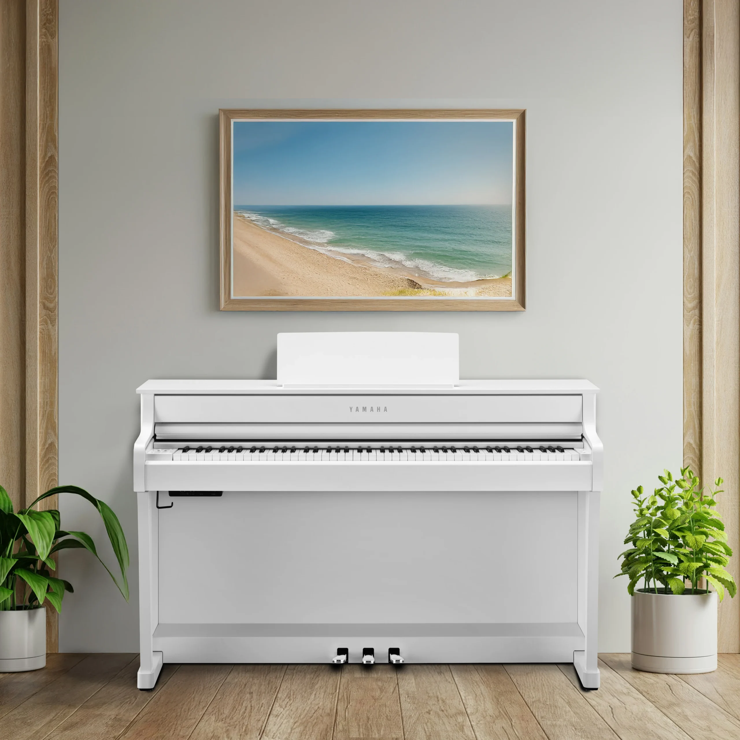 Yamaha Clavinova CLP-835 Digital Piano - Matte White