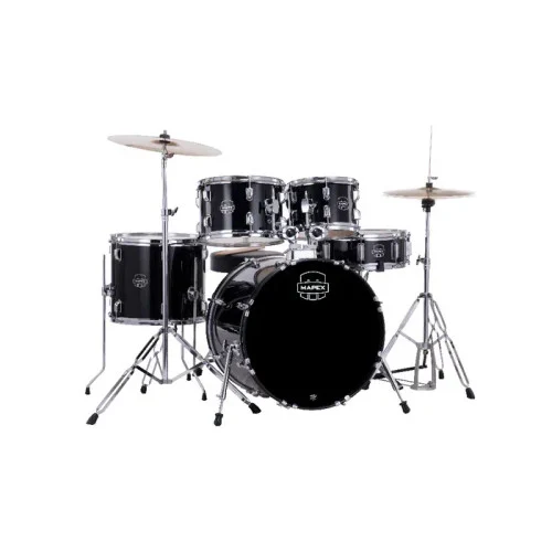 Mapex Comet CM5844FTCDK 18/10/12/14/14S Complete Drumset - Dark Black
