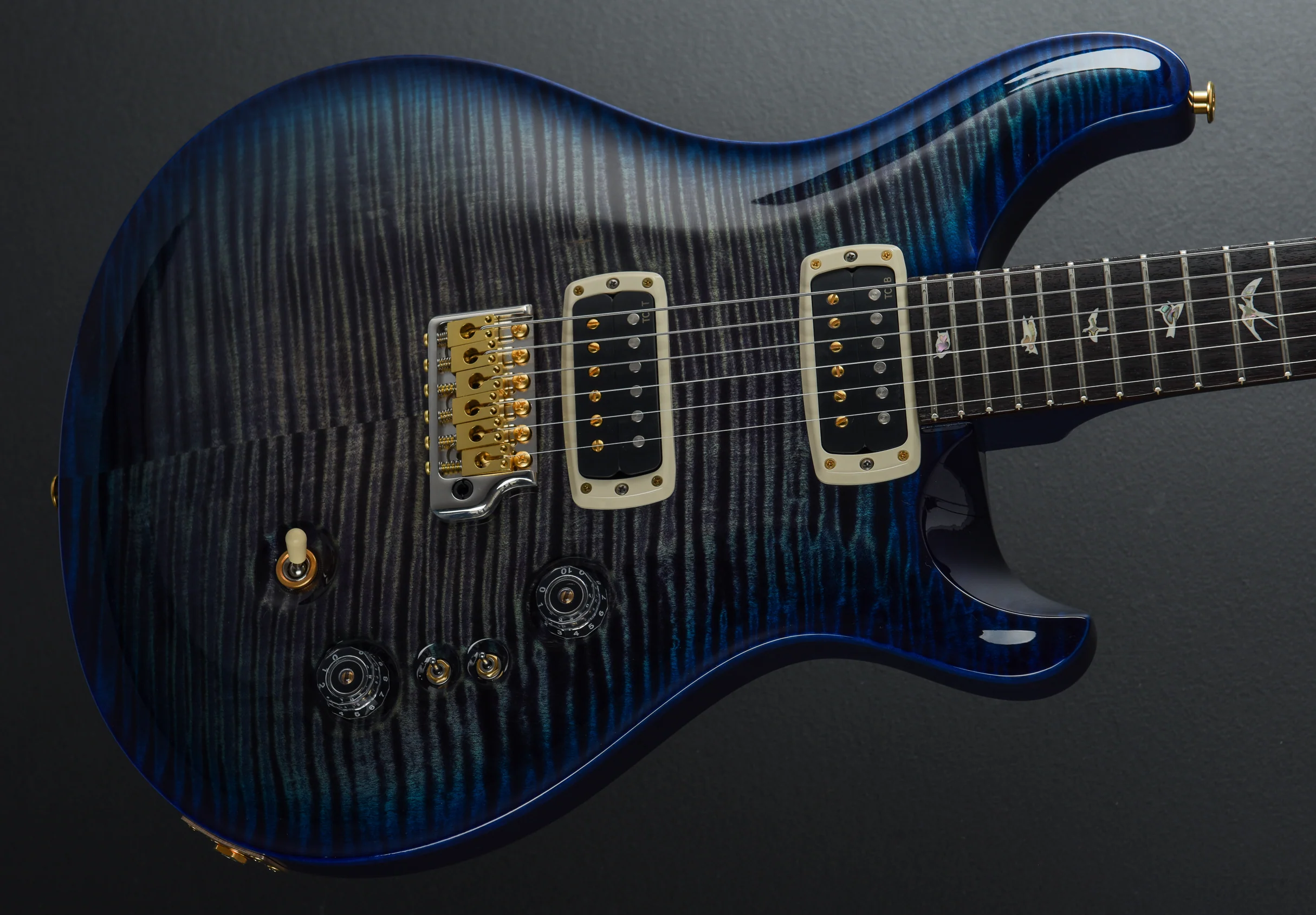 Custom 24-08 10 Top- Aurora Borealis Wraparound Blue Burst