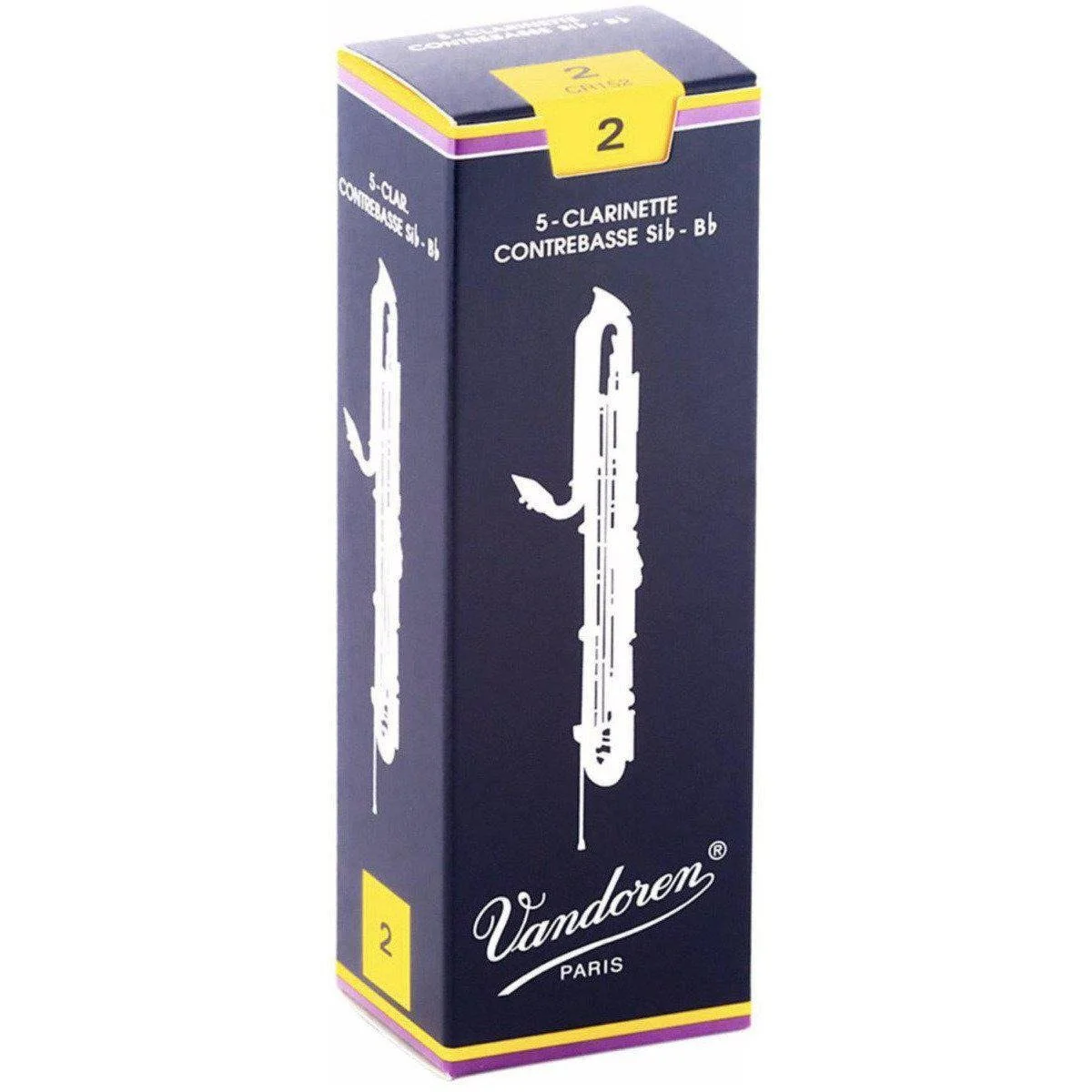 Vandoren Contrabass Clarinet Traditional Reeds 5-Pack