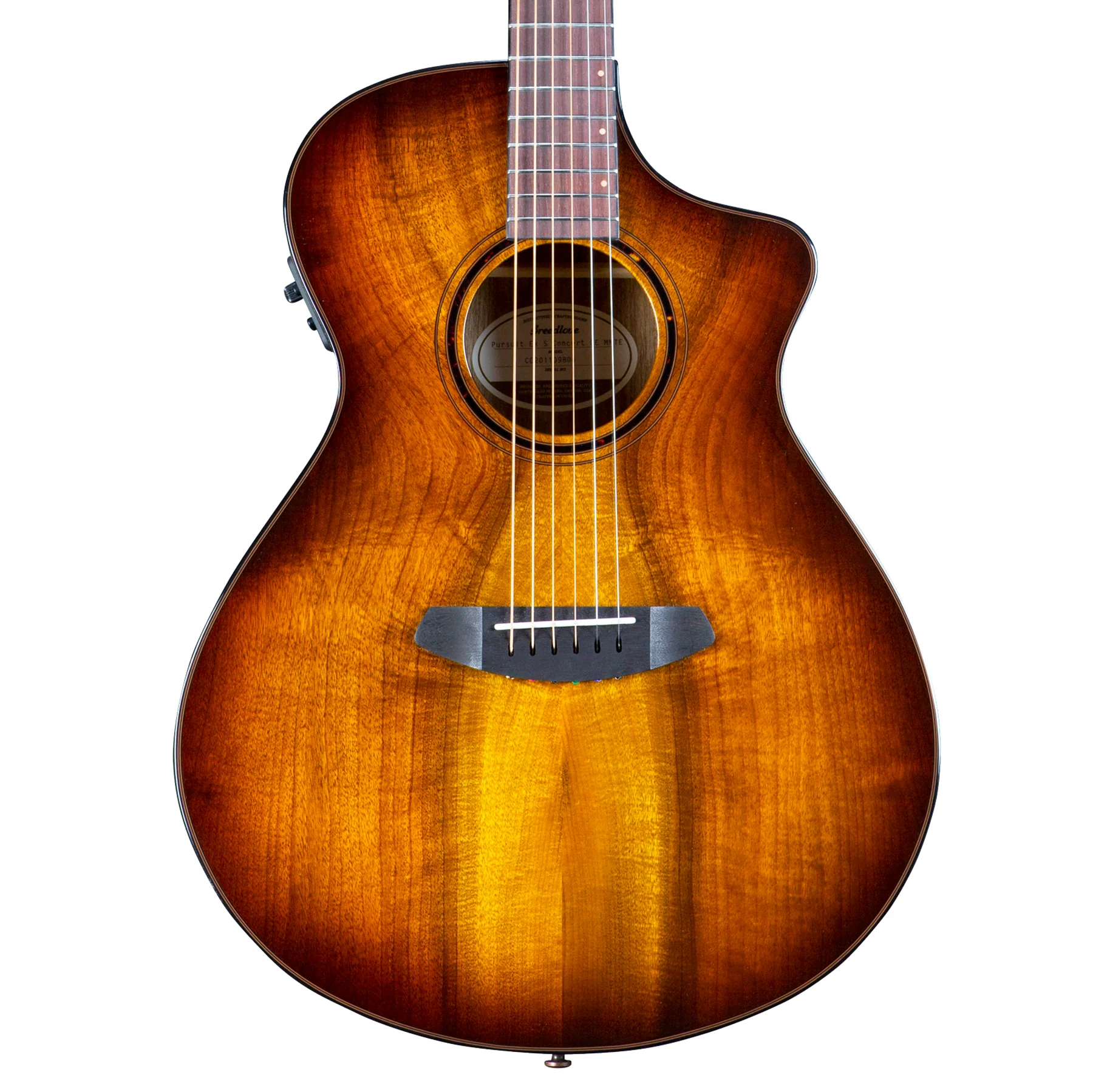 Breedlove Pursuit Exotic S Concert Amber CE Myrtlewood - Myrtlewood