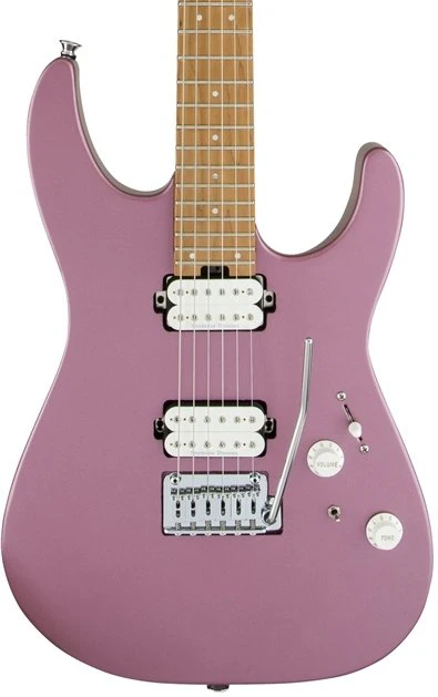 Charvel Pro-Mod DK24 HH 2PT CM - Caramelized Maple Fingerboard, Satin Burgundy Mist